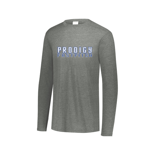 [FTLCUBGY-AXS-LOGO3] Decker Men's Tri-Blend T-Shirt - Long Sleeve (Adult XS, Gray, Logo 3)