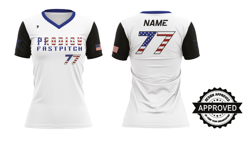 Prodigy-Alabama - White American Jersey Black Sleeves 26