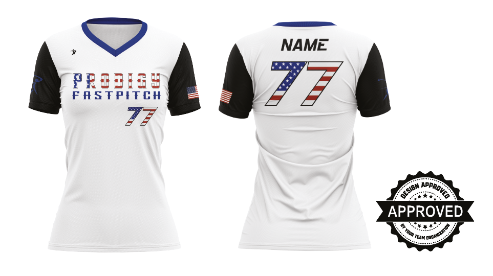 Prodigy-Alabama - White American Jersey Black Sleeves 26