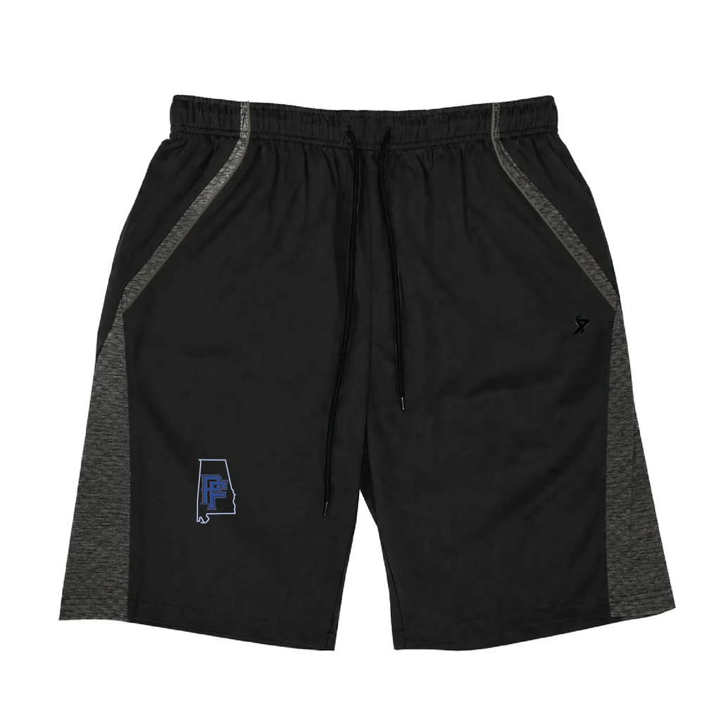 [DEC-ANGLE-SHORT-YXXS-BLK-LOGO1] Decker Shorts (Angle Shorts) (Black, Youth XXS, Logo 1)