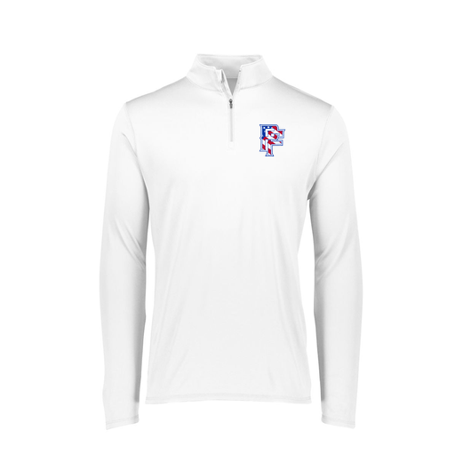 [FTLQFLWH-FAXS-LOGO2] Decker Women's Flex-Lite 1/4 Zip Shirt (Female Adult XS, White, Logo 2)