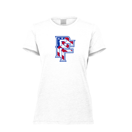 [FTSCUBWH-FAXS-LOGO2] Decker Women's Tri-Blend T-Shirt - Short Sleeve (Female Adult XS, White, Logo 2)