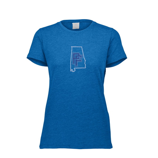 [FTSCUBRY-FAXS-LOGO1] Decker Women's Tri-Blend T-Shirt - Short Sleeve (Female Adult XS, Royal, Logo 1)