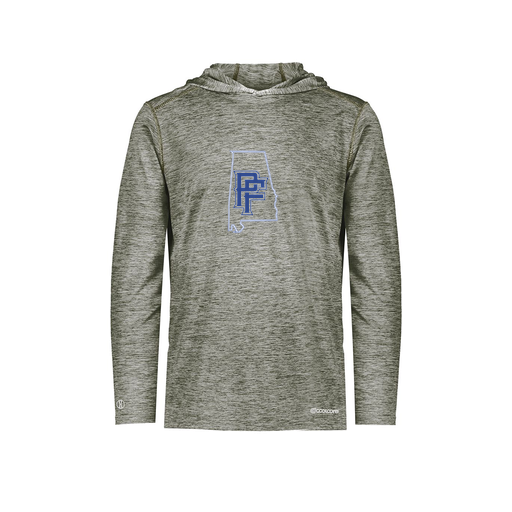 [FOLHCGGY-AS-LOGO1] Decker Men's Charge Hoodie (Adult S, Gray, Logo 1)