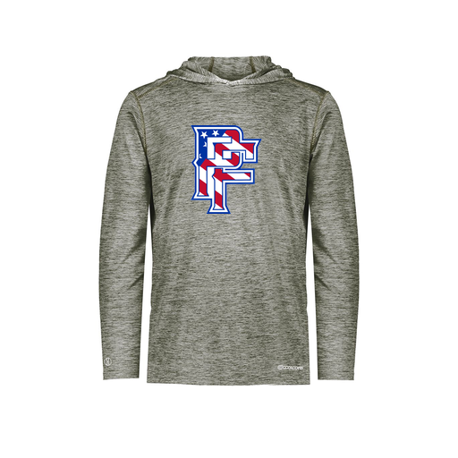 [FOLHCGGY-AS-LOGO2] Decker Men's Charge Hoodie (Adult S, Gray, Logo 2)