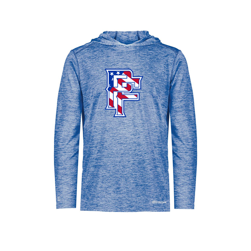 [FOLHCGRY-YS-LOGO2] Decker Youth Charge Hoodie (Youth S, Royal, Logo 2)