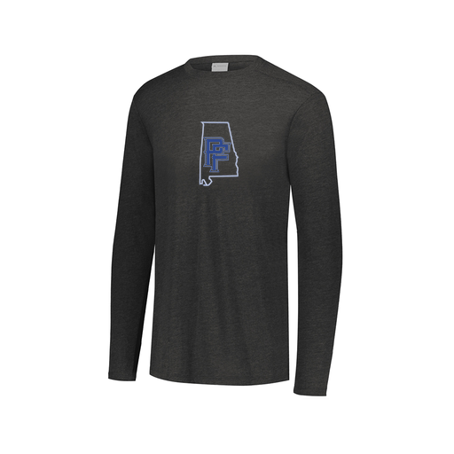 [FTLCUBBK-AXS-LOGO1] Decker Men's Tri-Blend T-Shirt - Long Sleeve (Adult XS, Black, Logo 1)